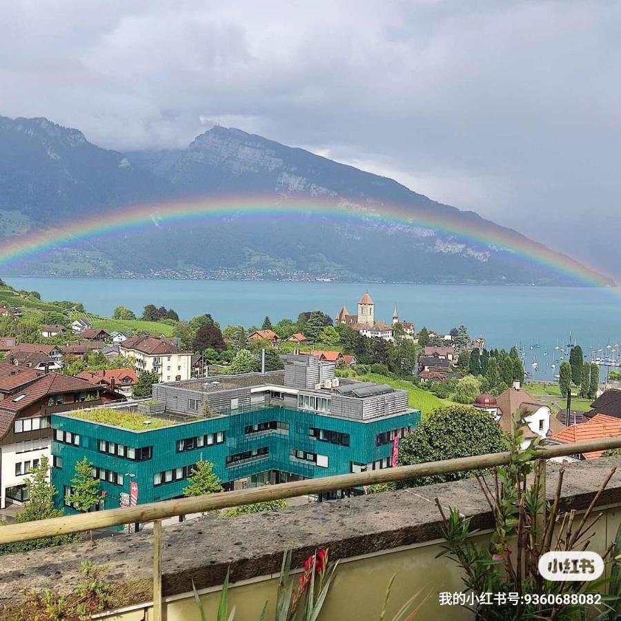 Spiez Lakeview By The Station Room A Kültér fotó