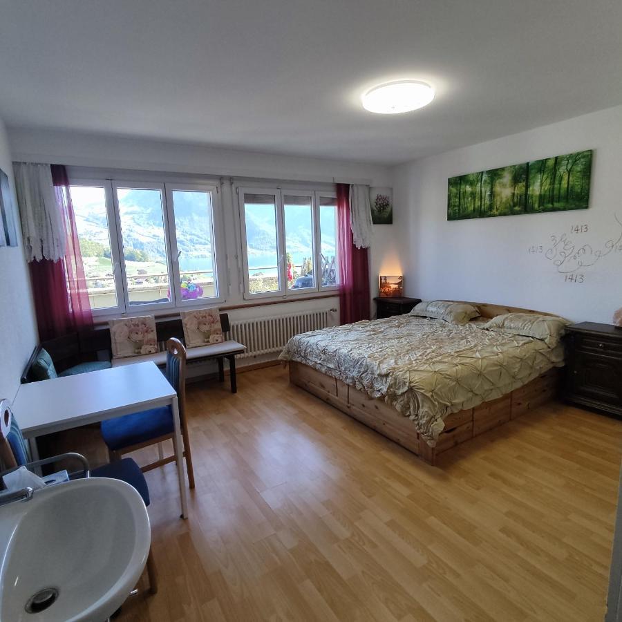 Spiez Lakeview By The Station Room A Kültér fotó